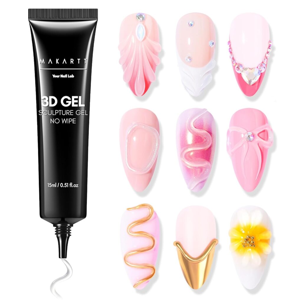 3D Sunflower Nail Designs: 15 Stunning Ideas and Step-by-Step Guide 3d sculpting gel or acrylic powder