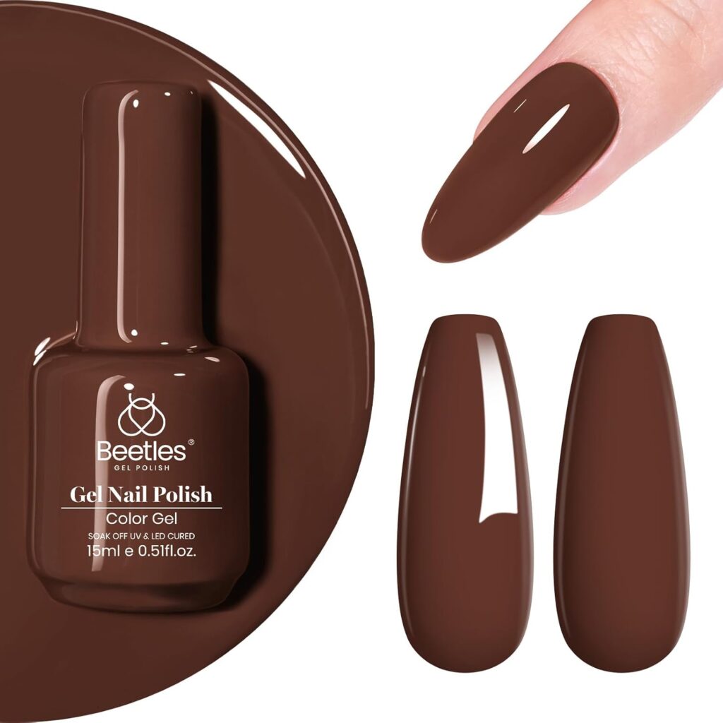3D Sunflower Nail Designs: 15 Stunning Ideas and Step-by-Step Guide brown gel polish