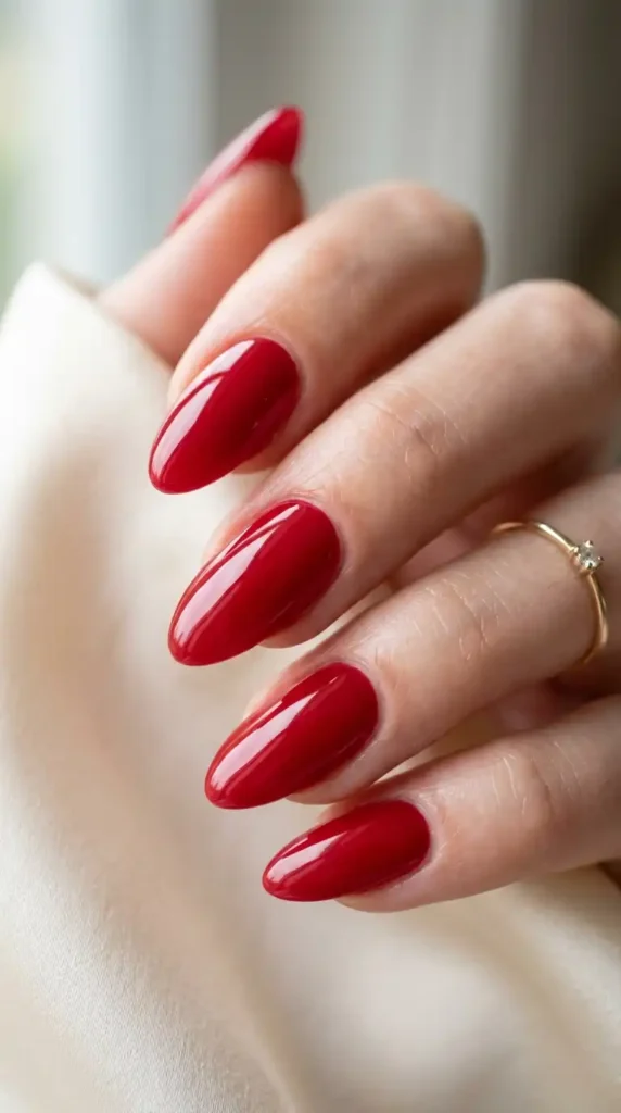 Red Nail Ideas 2026: Chic, Bold & Viral Nail Designs Everyone Wants cherry red almond nails 202605121650 optimized