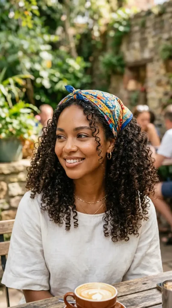 Bandana Hairstyles: Trendy & Easy Looks You Need to Try in 2026 curly hairstyle with bandana 202605131137 optimized