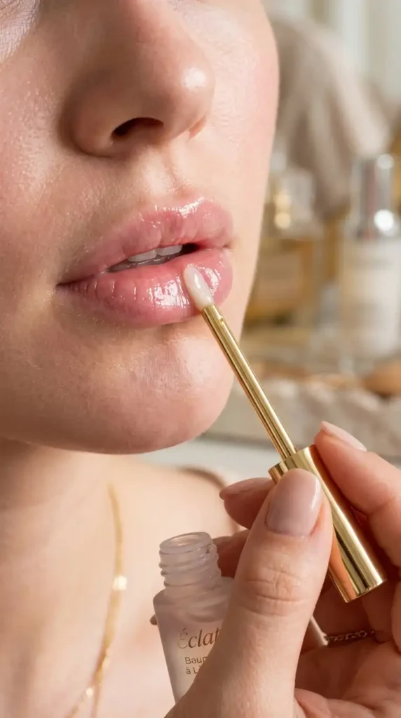 How to Prep Your Skin Before Makeup for a Smooth, Flawless Finish lips with lip balm application 202605111721 optimized