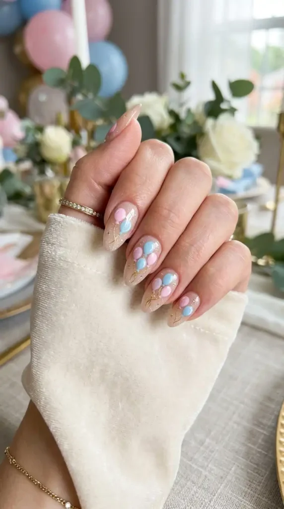Gender Reveal Nail Designs: 20 Creative Ideas for the Perfect Celebration nails with balloon art 202605081219 optimized