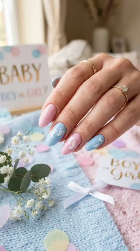 Gender Reveal Nail Designs: 20 Creative Ideas for the Perfect Celebration pastel gender reveal nails 202605081233 optimized