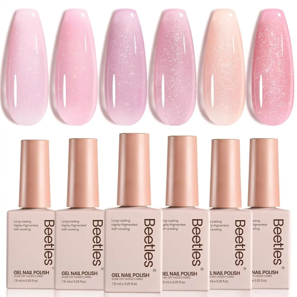 Gender Reveal Nail Designs: 20 Creative Ideas for the Perfect Celebration pink glitter gel polish optimized