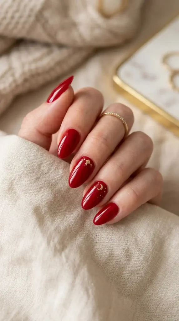 Red Nail Ideas 2026: Chic, Bold & Viral Nail Designs Everyone Wants red nail art gold details 202605121654 optimized