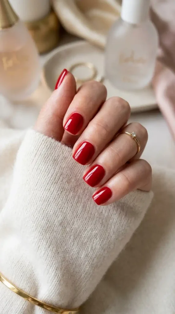 Red Nail Ideas 2026: Chic, Bold & Viral Nail Designs Everyone Wants red nails minimalist manicure ae… 202605121659 optimized (1)