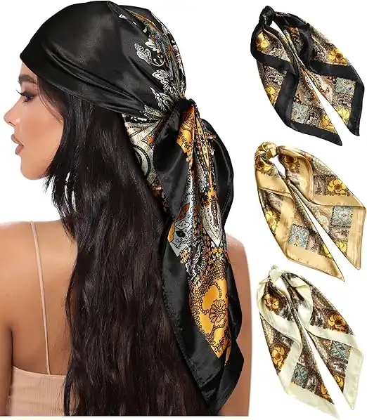 satin hair wrap scarf optimized