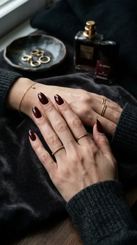 Red Nail Ideas 2026: Chic, Bold & Viral Nail Designs Everyone Wants wine red glossy nails manicure 202605121652 optimized