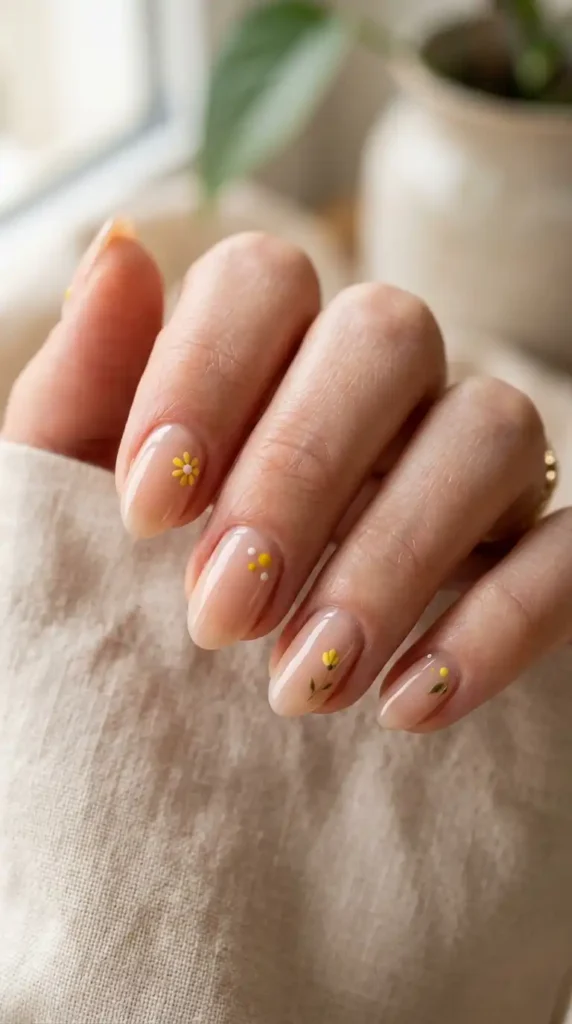 Yellow Nail Ideas: 20 Trendy Designs That Brighten Every Season yellow nail art on nude 202605102111 optimized