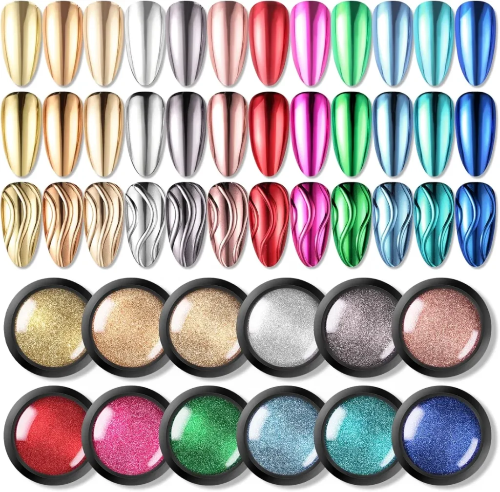 May Nail Ideas 2026: Trendy Spring Nail Designs Everyone Wants to Try compressed born pretty pearl chrome powder12