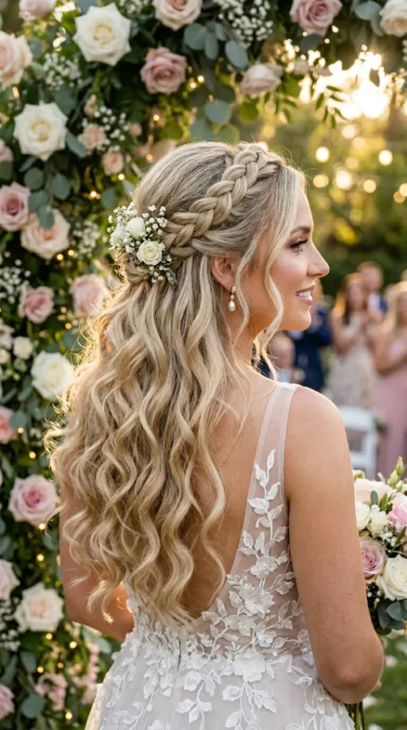 Wedding Hair Trends 2026: Stunning Long Hairstyles Every Bride Will Fall in Love With compressed bridal hairstyle with curled hair 202605192052