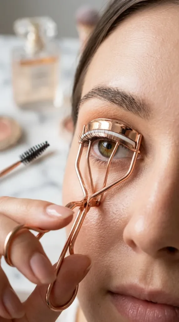 Eye Makeup Techniques for Beginners: Easy Steps for Beautiful Everyday Looks compressed eyelash curler lifting lashes 202605152005