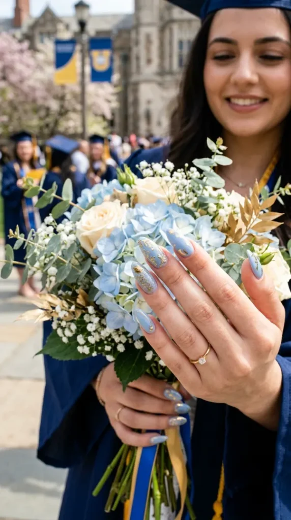 Graduation Nail Ideas 2026: Trendy Nail Designs That Will Make Your Graduation Photos Look Stunning compressed graduation nail design school co… 202605210915