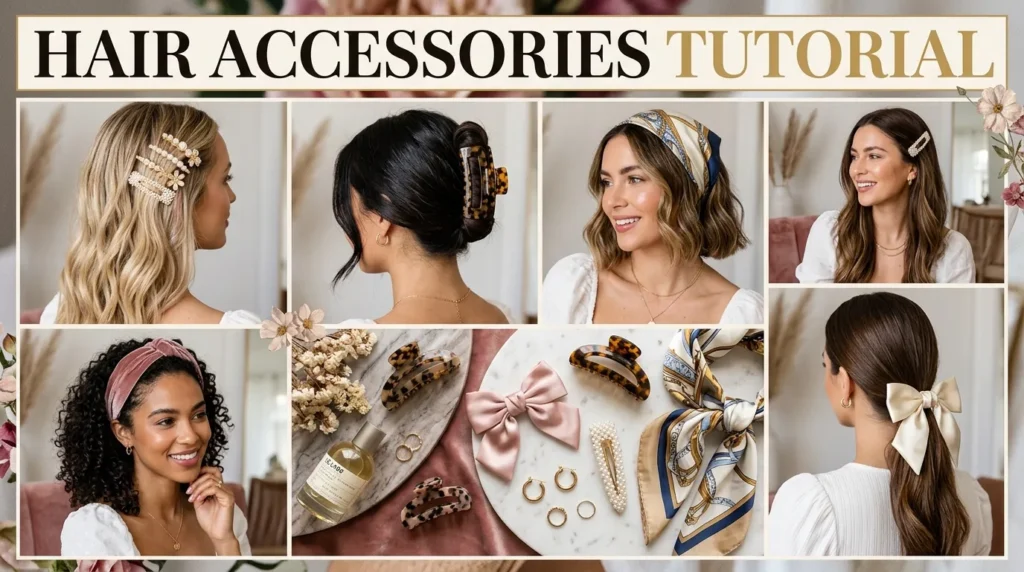 Hair Accessories Tutorial: Easy Ways to Style Clips, Claw Clips, Bows & Headbands compressed hair accessories tutorial 202605180920