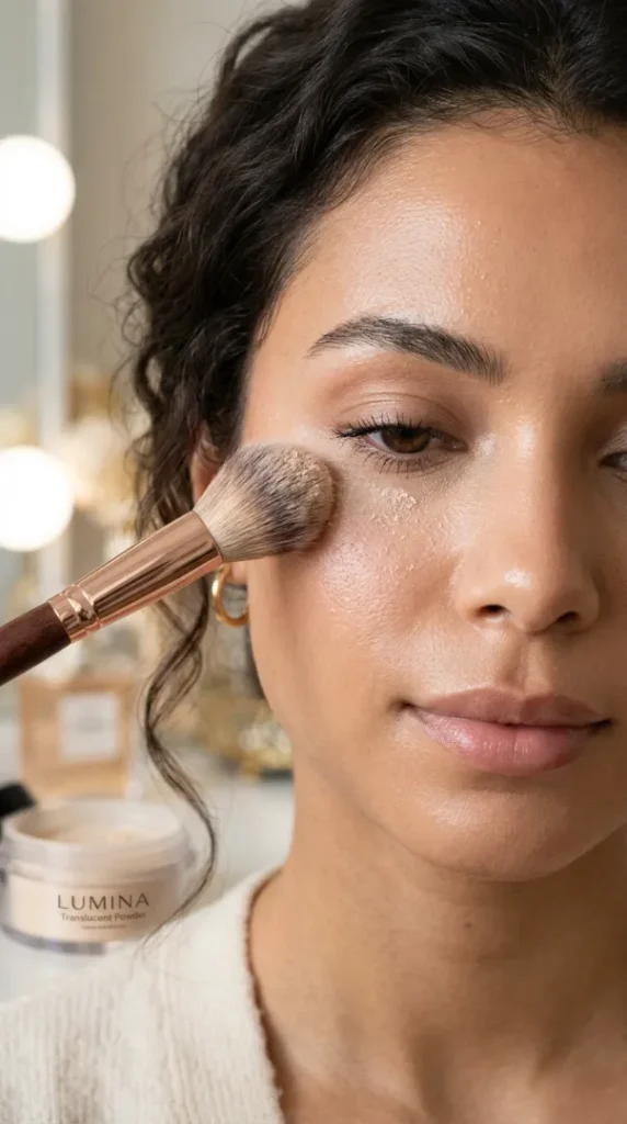 How to Do Makeup: A Beginner-Friendly Step-by-Step Guide for a Flawless Look compressed setting powder applied under eyes 202605310857