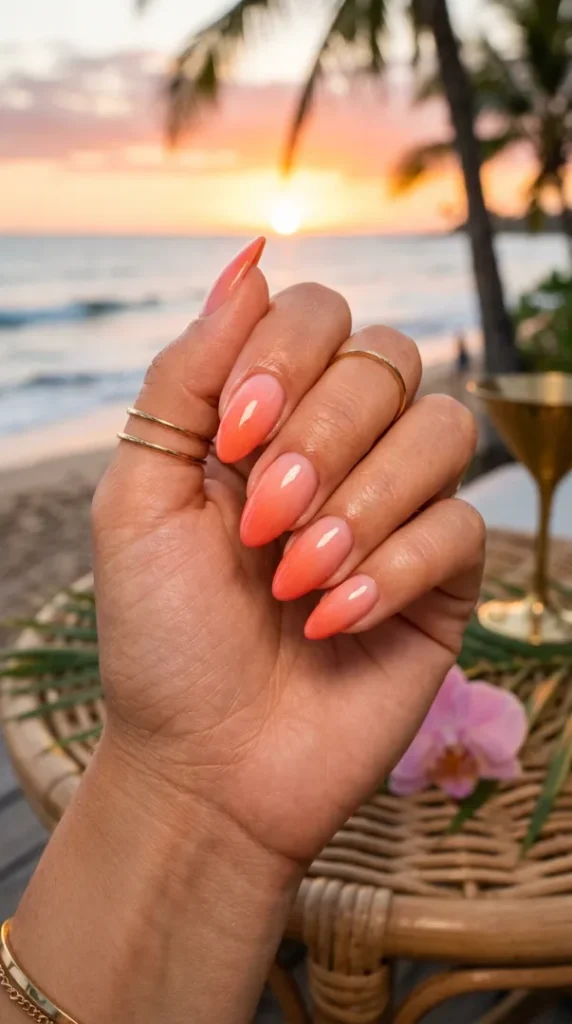 compressed sunset ombre summer nails 202605251110