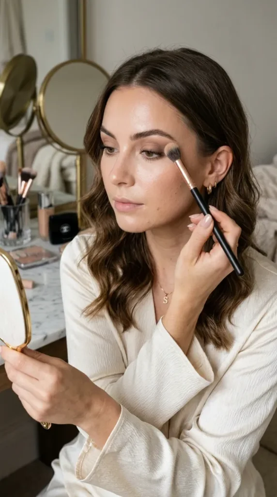 Eye Makeup Techniques for Beginners: Easy Steps for Beautiful Everyday Looks compressed woman blending neutral eyeshadow 202605152003