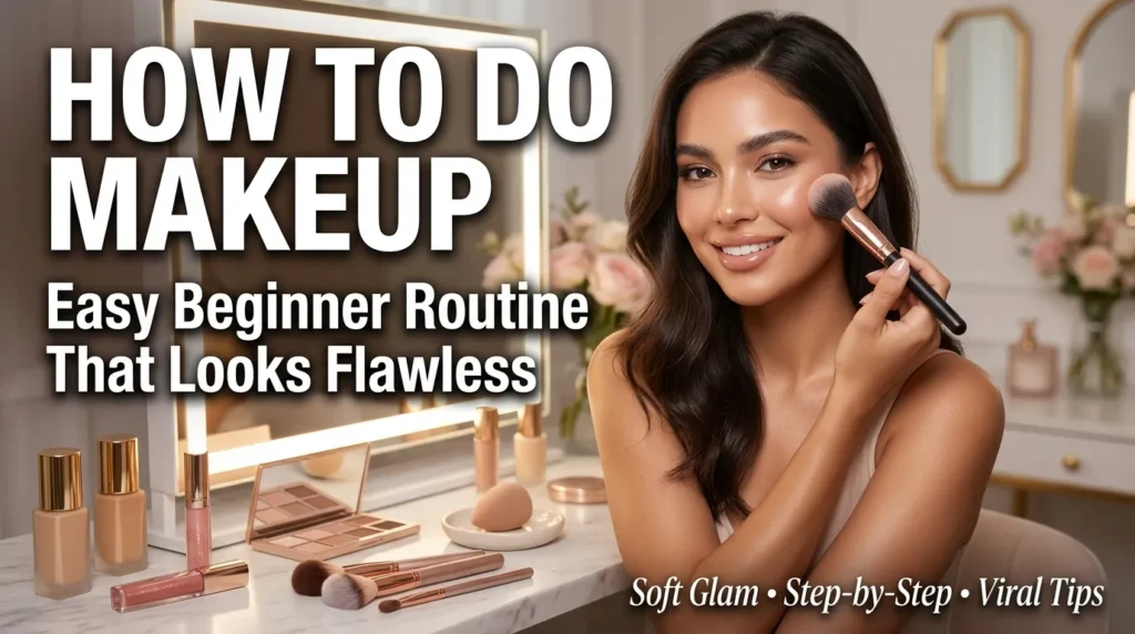 How to Do Makeup: A Beginner-Friendly Step-by-Step Guide for a Flawless Look compressed woman doing soft glam makeup 202605310904