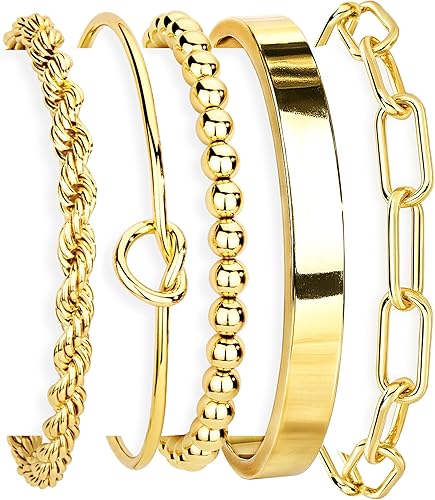 gold minimalist jewelry set