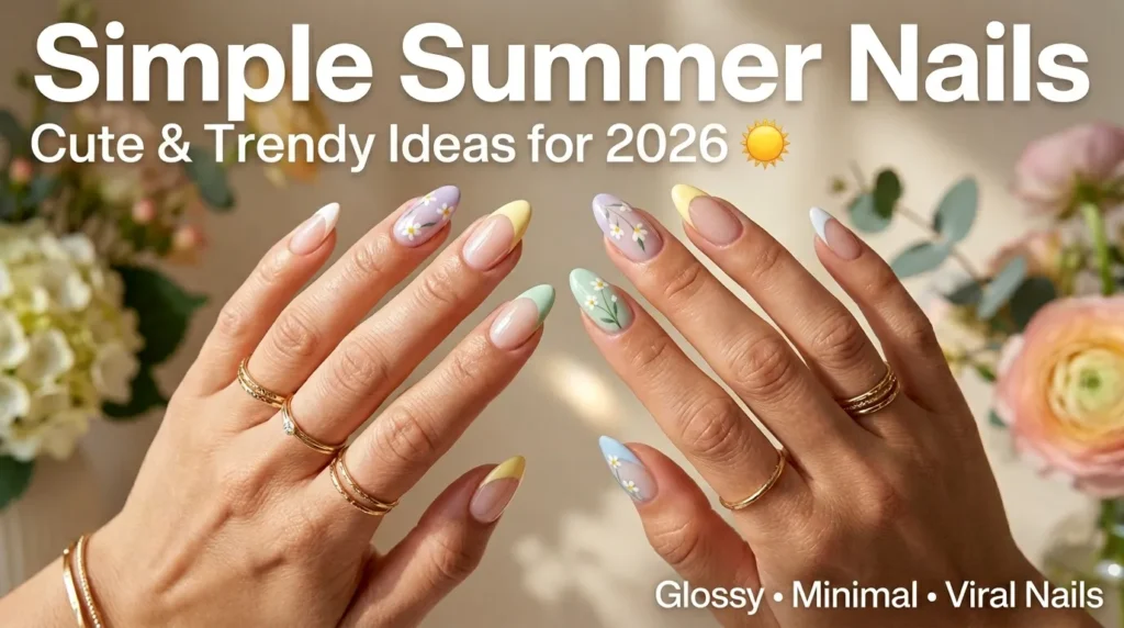 Simple Summer Nails: Easy & Trendy Nail Ideas Everyone Will Love in 2026 compressed elegant hands with summer nails 202606081048