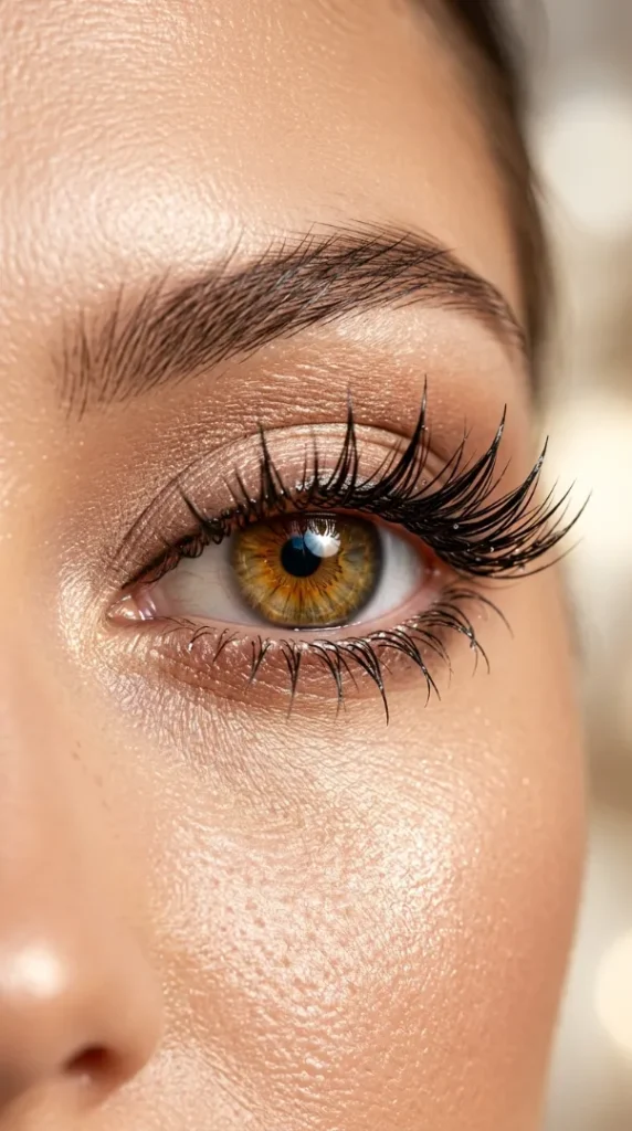 Wet Set Lash Extensions: The Ultimate 2026 Guide to the Viral Wispy Lash Trend compressed eye with lash extensions 202606031221