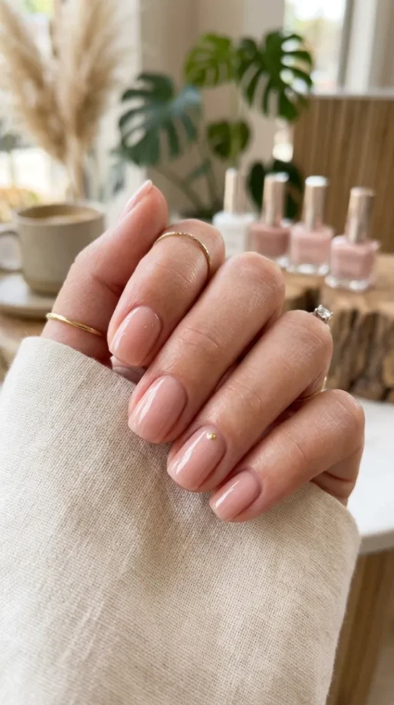 Simple Summer Nails: Easy & Trendy Nail Ideas Everyone Will Love in 2026 compressed glossy nude pink manicure 202606081051