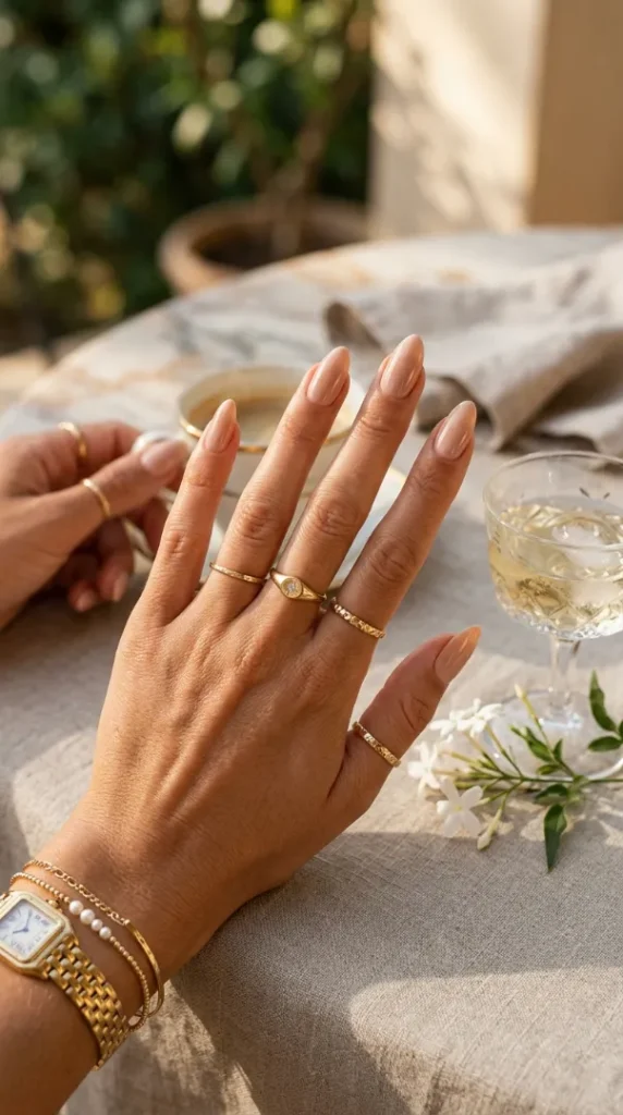 Simple Summer Nails: Easy & Trendy Nail Ideas Everyone Will Love in 2026 compressed nude summer nails almond shape 202606081052