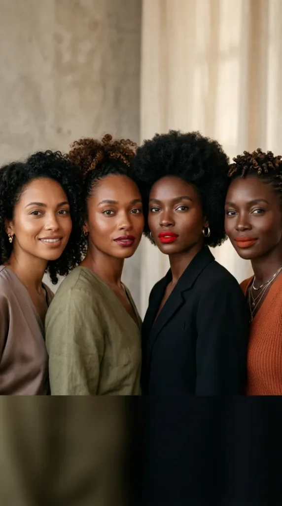 Best Lipstick Shades for Brown Skin (2026): 25 Colors That Actually Flatter Every Undertone compressed four women different brown skin 202607062037