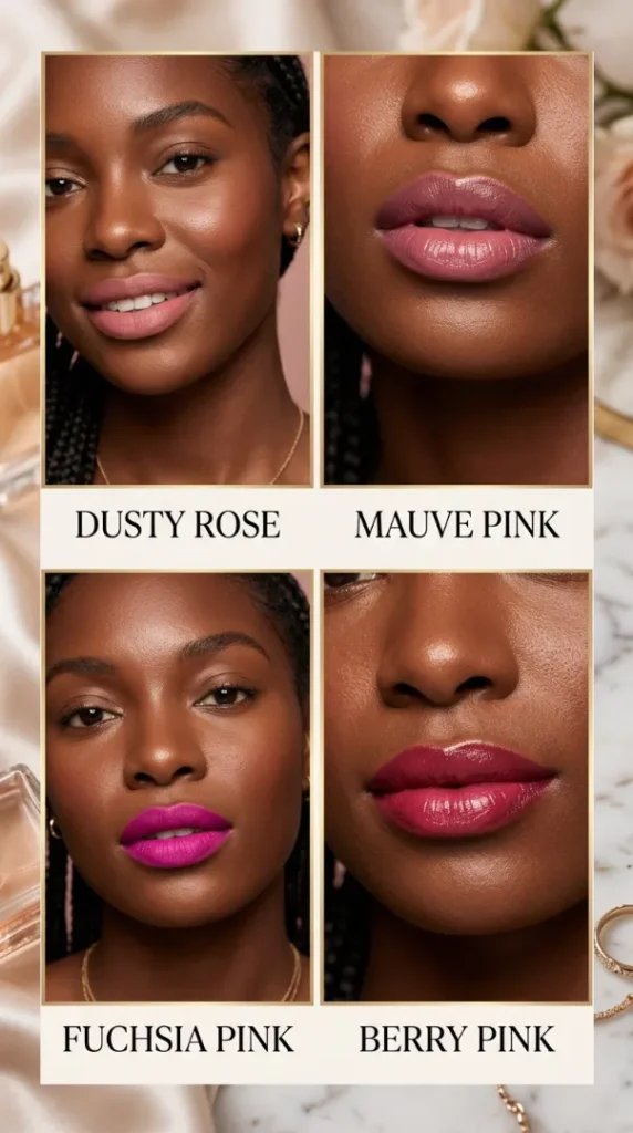 Best Lipstick Shades for Brown Skin (2026): 25 Colors That Actually Flatter Every Undertone compressed lipstick shades on brown skin 202607062042