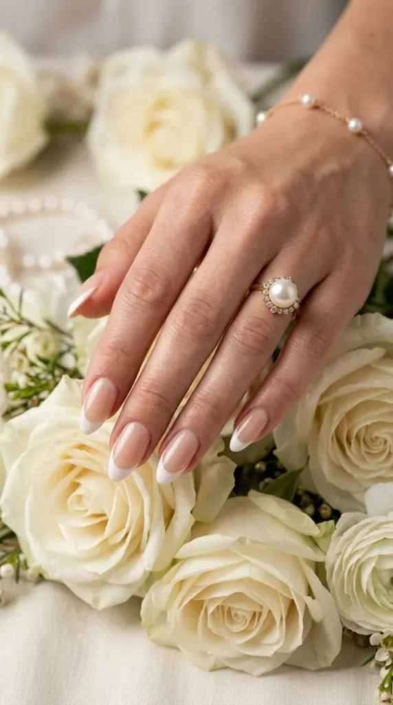 compressed nails with roses and pearls 202607261146