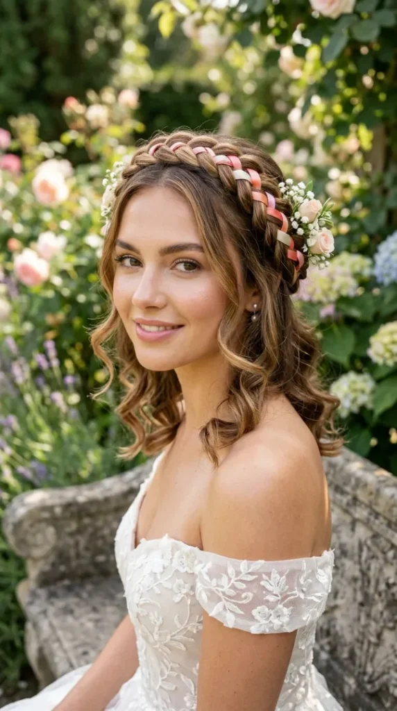 compressed ribbon crown hairstyle on hair 202607050954