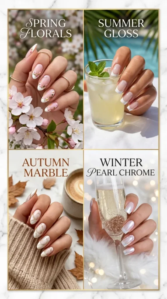 compressed seasonal white french tip nails 202607261155