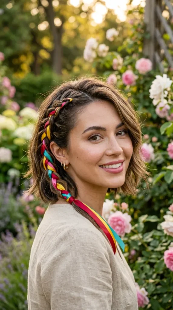 compressed woman with colorful braided hair 202607050953