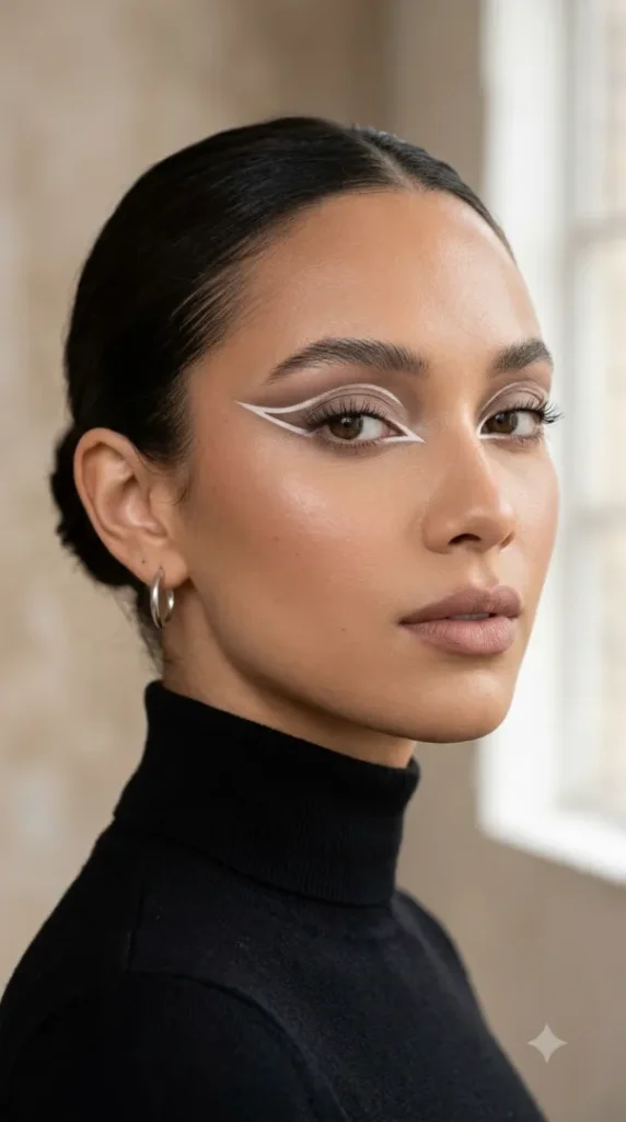 25 Creative Eyeshadow Looks That Instantly Stand Out compressed beauty portrait neutral eyeshado… 202608032131