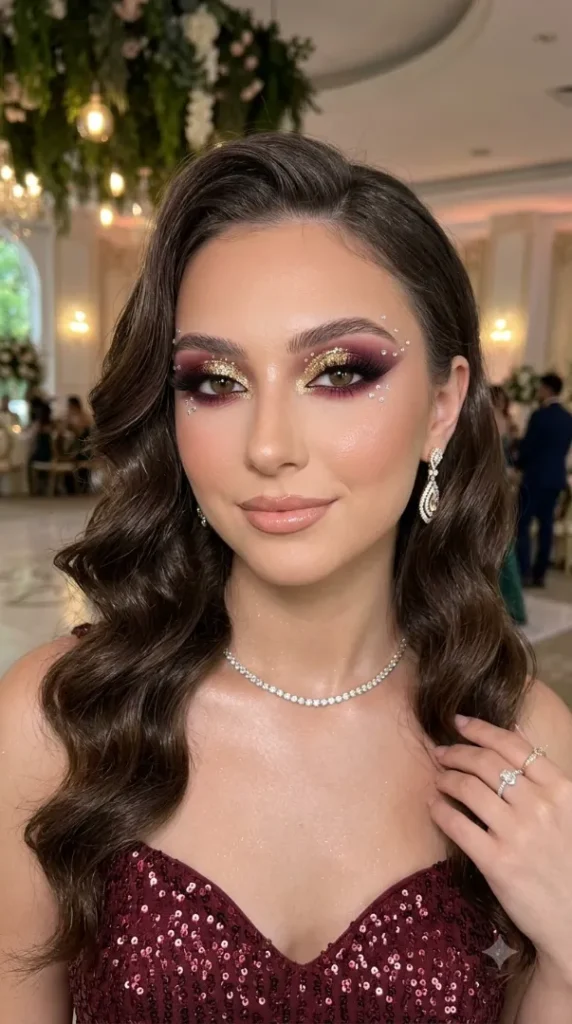25 Creative Eyeshadow Looks That Instantly Stand Out compressed burgundy gold eyeshadow makeup 202608040706