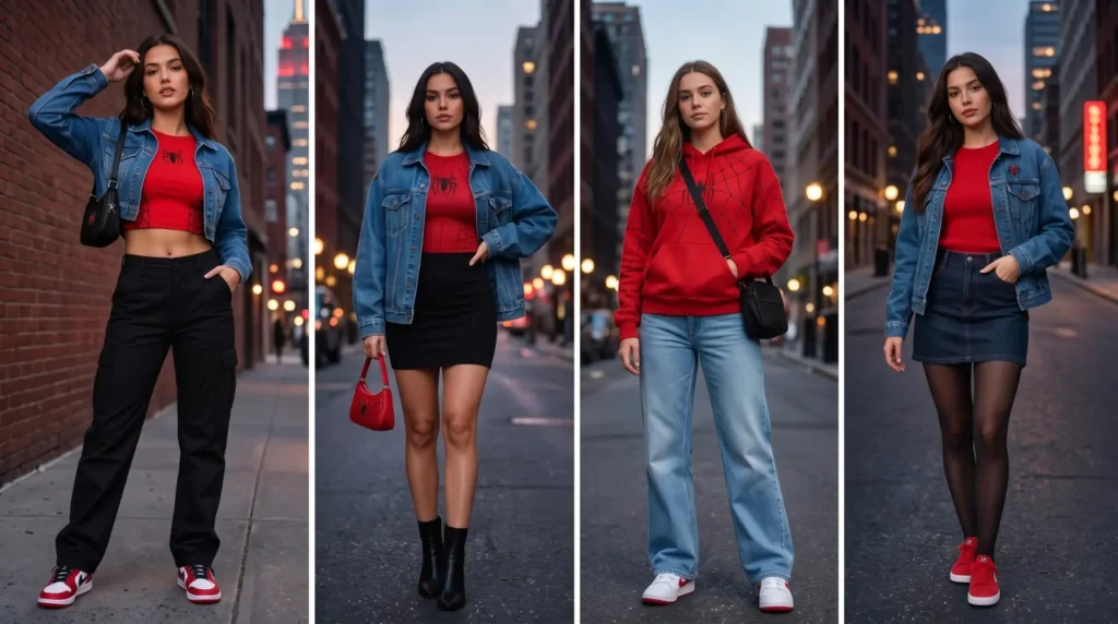 Spider-Man Outfit Women: 25+ Cute Spider-Man Outfit Ideas to Copy compressed gemini generated image qz0rpyqz0rpyqz0r photoroom