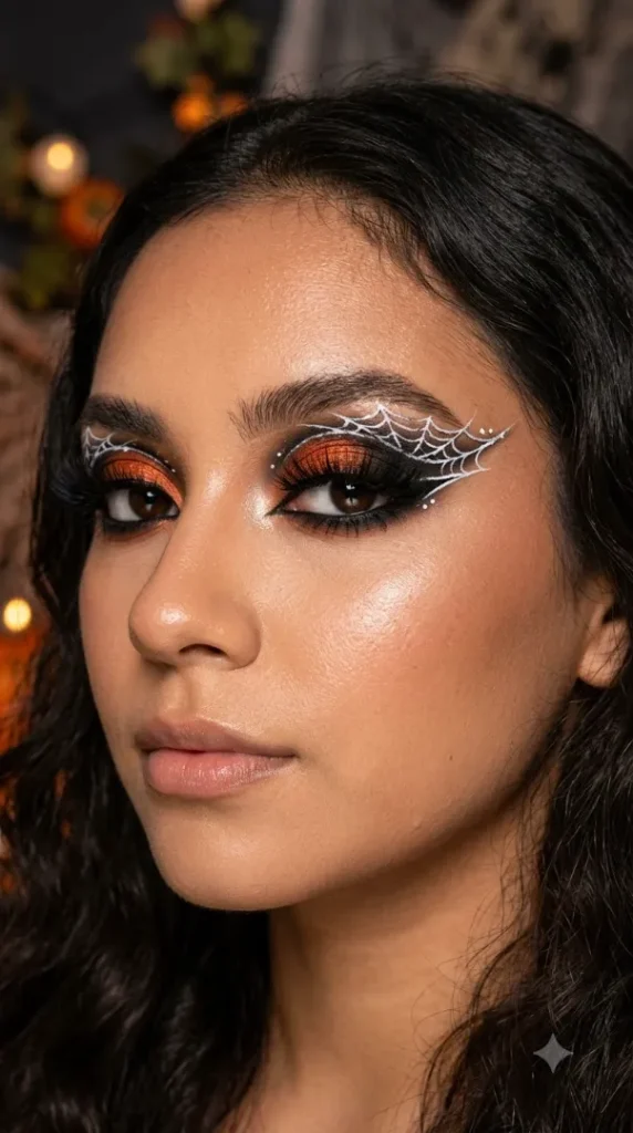 25 Creative Eyeshadow Looks That Instantly Stand Out compressed halloween eye makeup design 202608040735