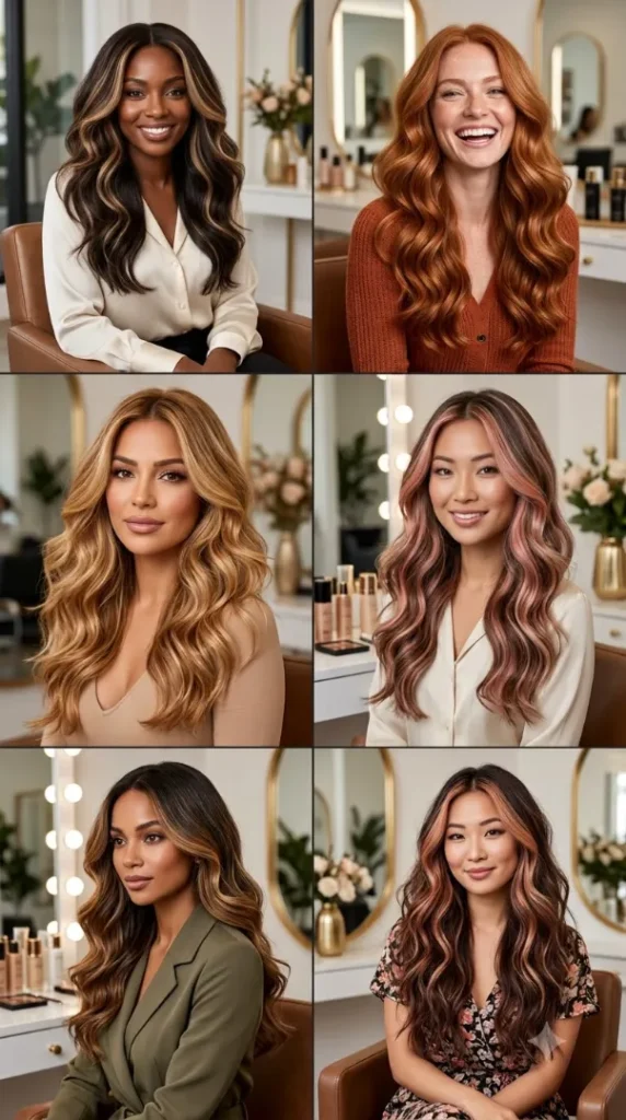 35 Hair Color Ideas You'll Want to Try in 2026: The Best Shades for Every Skin Tone & Eye Color compressed six women with trending hair 202608010832