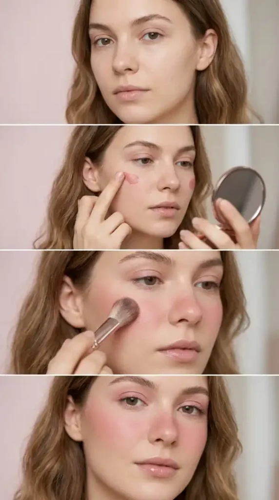 compressed woman applying cry baby blush 202608261525 photoroom