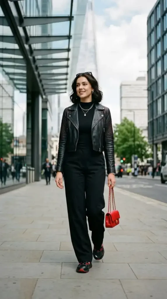 compressed woman wearing black leather jacket 202608221400 photoroom