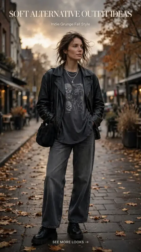 Soft Alternative Outfit Ideas | Indie Grunge & Aesthetic Fall Style Inspo compressed soft alternative autumn editorial